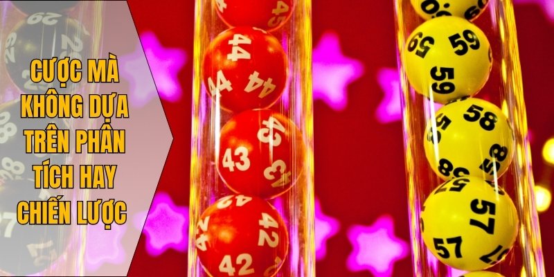 Cược mà không dựa trên phân tích hay chiến lược